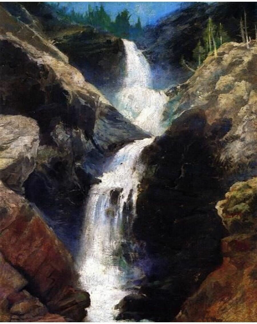 Картина по номерам Горный водопад 40х50 см Hobby Home