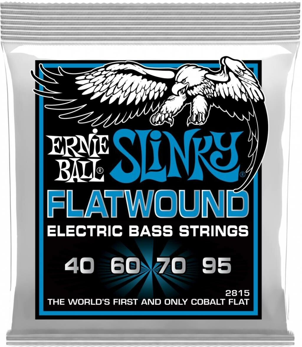 ERNIE BALL 2815 Flatwound Slinky Extra 40-95 - Струны для бас-гитары