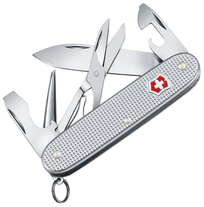 Мультитул брелок VICTORINOX Pioneer X Alox серебристый