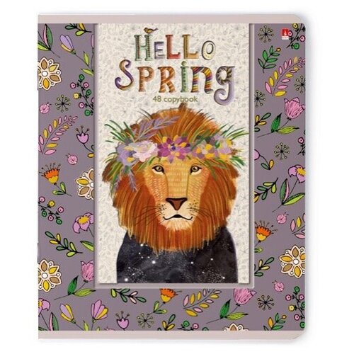 Тетради 48 листов HELLO SPRING. Набор 5 шт. Цена за 5 штук. тетради 48 листов ученый кот набор 5 шт цена за 5 штук