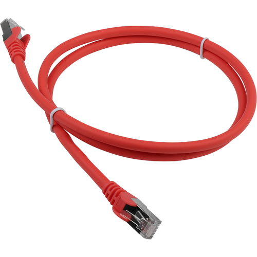 Патч-корд Lanmaster LAN-PC45/S6A-2.0-RD FTP вилка RJ-45-вилка RJ-45 кат.6А 2м красный LSZH (уп:1шт) кабель патч корд lanmaster ftp lan pc45 s6a 2 0 yl вилка rj 45 вилка rj 45 кат 6а 2м желтый lszh уп 1шт