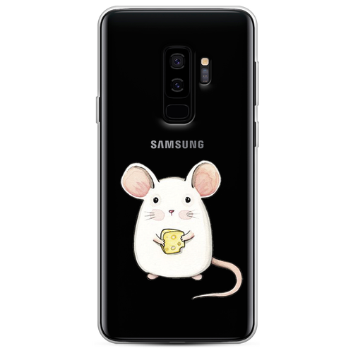 Силиконовый чехол на Samsung Galaxy S9 + / Самсунг Галакси С9 Плюс Мышка, прозрачный силиконовый чехол на samsung galaxy s9 самсунг галакси с9 плюс красная панда в полный рост прозрачный