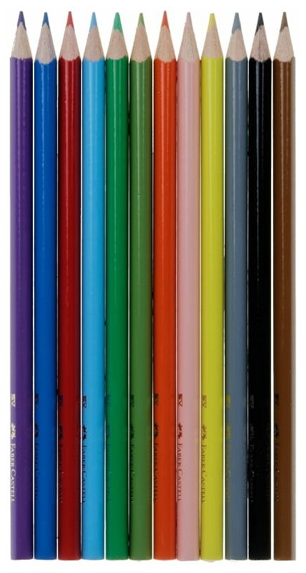 Карандаши цветные Faber-Castell Eco с точилкой 12 шт. - фото №2