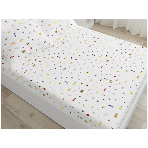 фото Простынь на резинке сказка "маски (компаньон)" 90х200 см