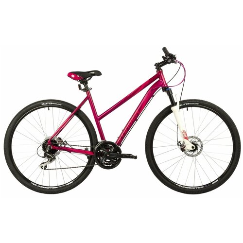 Велосипед Stinger Liberty Evo 28 (2021) (Велосипед STINGER 700C LIBERTY EVO розовый, алюминий, размер 48)
