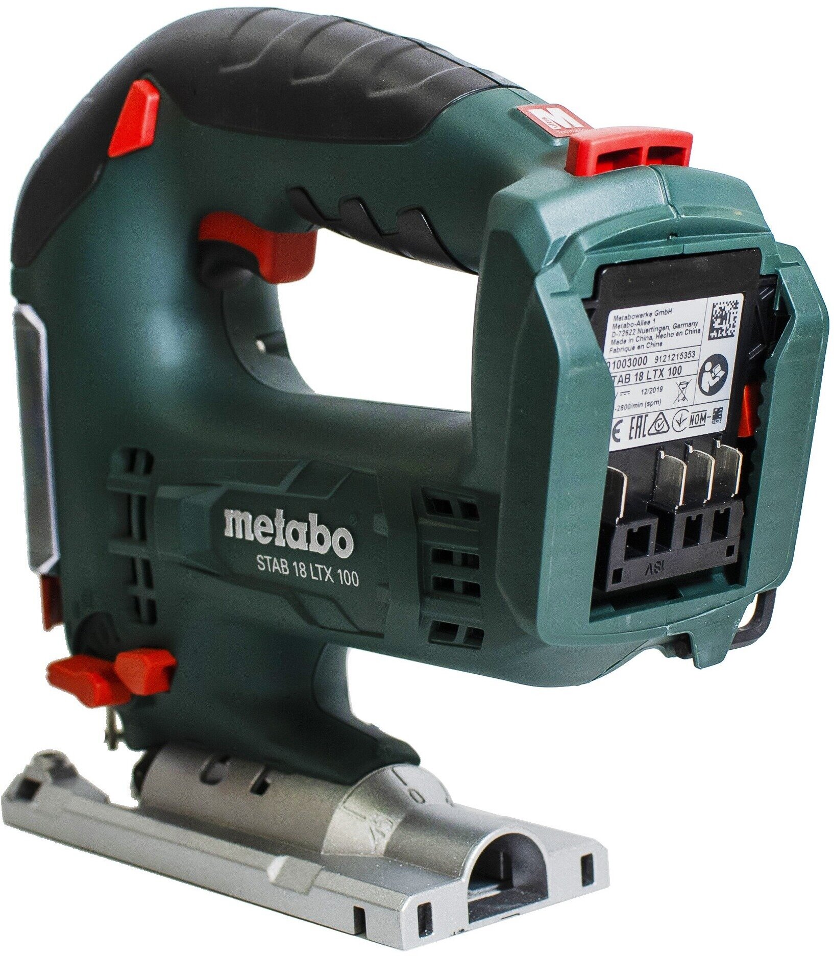 Лобзик аккумуляторный Metabo STAB 18LTX100 1х4,0 Ач+ЗУ ASC55 коробка - фотография № 10