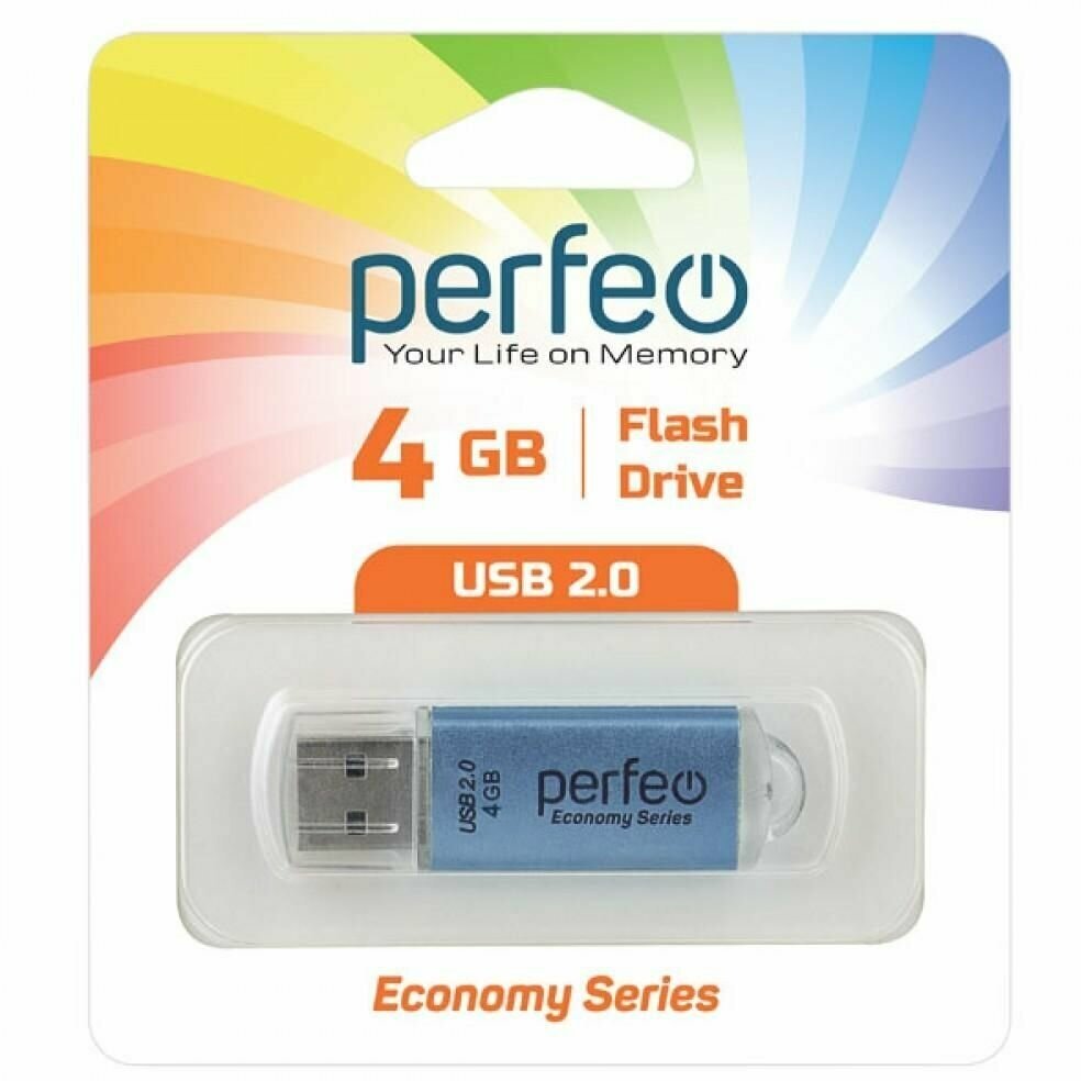Флешка 16Gb Perfeo E01 USB 2.0 черный PF-E01B016ES - фото №1
