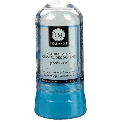 Дезодорант минеральный кристаллический U&I натуральный, 80 г