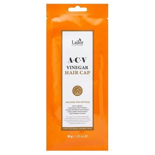 Купить La'dor Маска-шапочка для волос с яблочным уксусом ACV Vinegar, 30 г