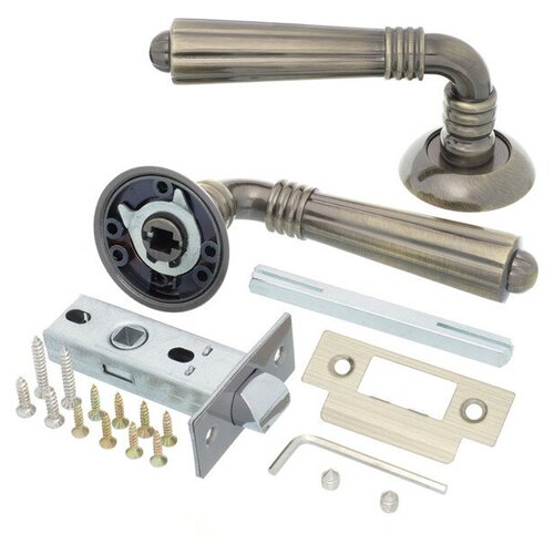 Ручка в комплекте LORENA 132AB/45 бронза защелка