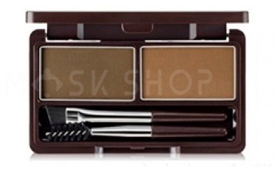 Пудра для бровей The Saem Eco Soul Eyebrow Kit 01 Brown