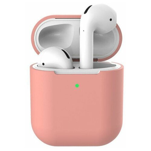 Чехол для наушников Apple AirPods 2, 1, SSY, Силиконовый чехол для беспроводных наушников Айрподс, черный