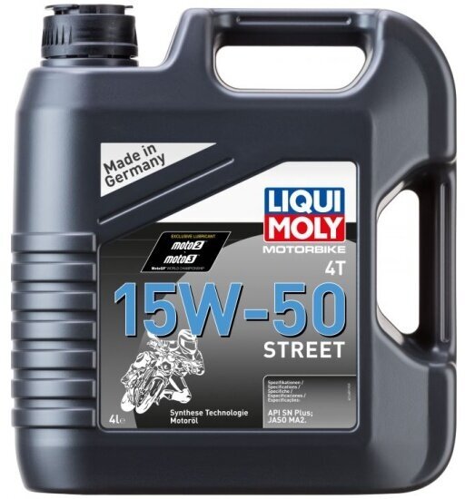 Моторное масло Liqui Moly Motorbike 4T Street 15W-50 4л