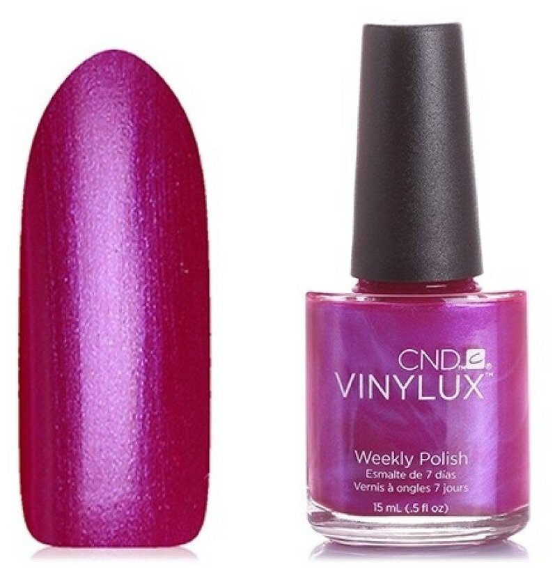 Недельный лак для ногтей VINYLUX CND Magenta Mischief № 209