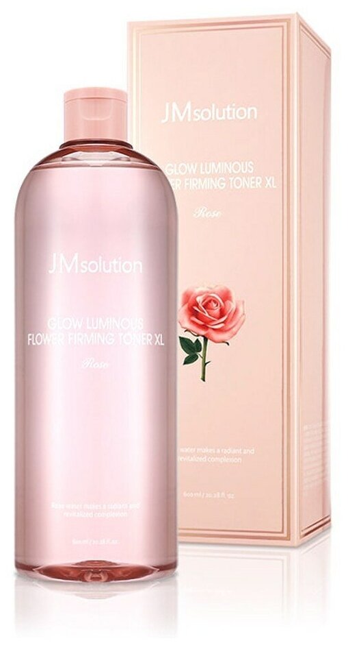 JmSolution Укрепляющий тонер лица с экстрактом розы glow luminous flower firming Toner XL