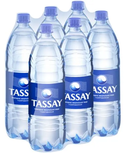 Вода питьевая TASSAY (Тассай), газированная, 1.5 л х 6 шт, ПЭТ