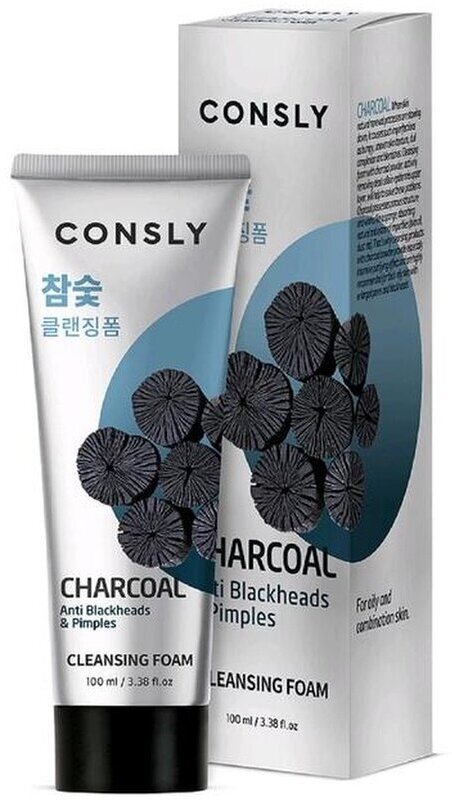 Пенка для умывания c древесным углем против черных точек - Charcoal anti black heads, 100мл