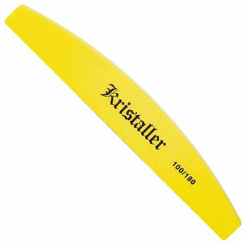 Kristaller Бафик для ногтей улыбка 100/180 грит, желтый