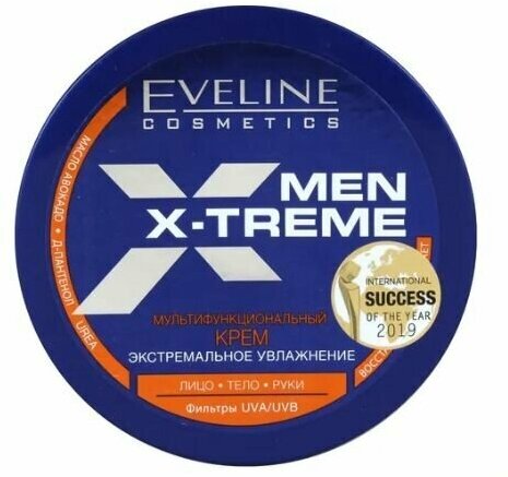 Eveline Cosmetics vультифункциональный крем Men X-Treme Экстремальное увлажнение, 200 мл/200 г