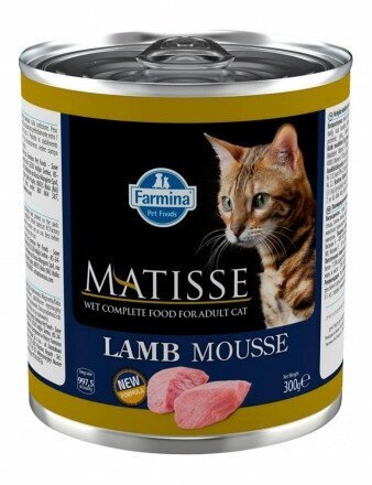 Влажный корм для кошек Matisse Lamb Mousse, ягненок, упаковка 6 шт х 300 гр