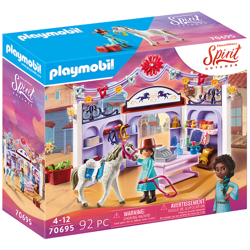 фото Набор с элементами конструктора playmobil spirit untamed 70695 магазин конного снаряжения в мирадоро