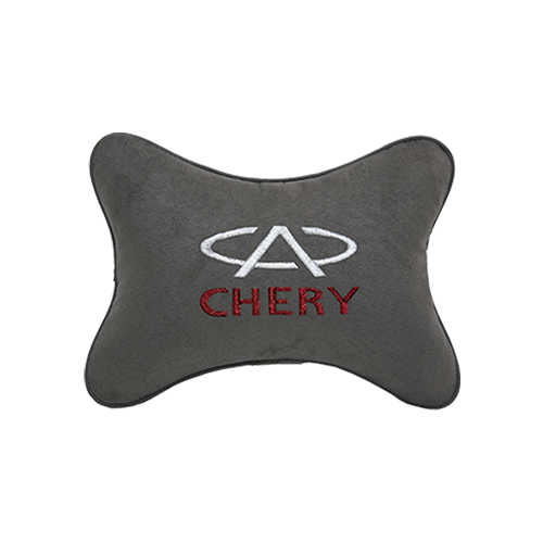 фото Подушка на подголовник алькантара d.grey chery vital technologies