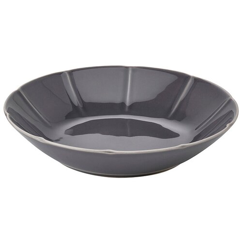 Тарелка глубокая DJUP PLATTA Шведский Дом (аналог икеа стриммиг STRIMMIG), 23 см, серый