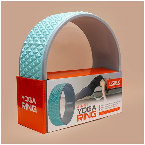 фото Кольцо для йоги liveup yoga ring-blue цвет:голубой, размер:onesize