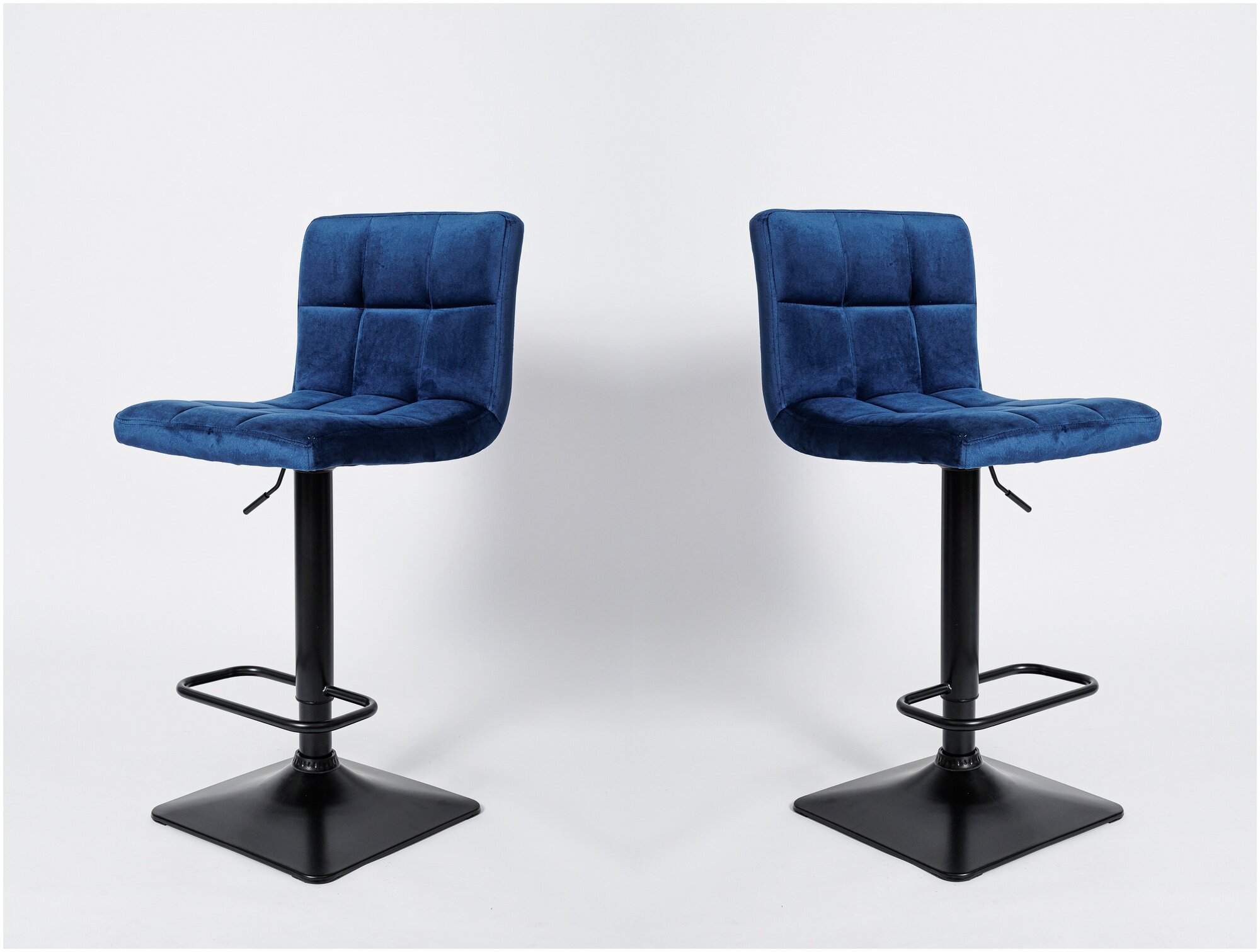Комплект из 2-х барных стульев BN 1012-1 RQ синий вельвет G-062-49