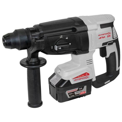 Бесщеточный профессиональный аккумуляторный трехрежимный перфоратор ИНТЕРСКОЛ ПА-2418ВM с вентильным двигателем 18660₽