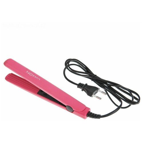 Щипцы-гофре LuazON LW-44 25 Вт мини керамическое покрытие нагрев до 160 C розовые 2393835 40200₽