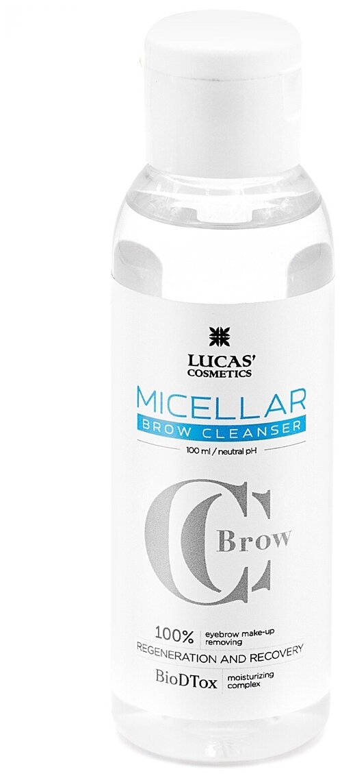 CC Brow Мицеллярная вода для бровей Micellar Brow Cleanser, 100 мл