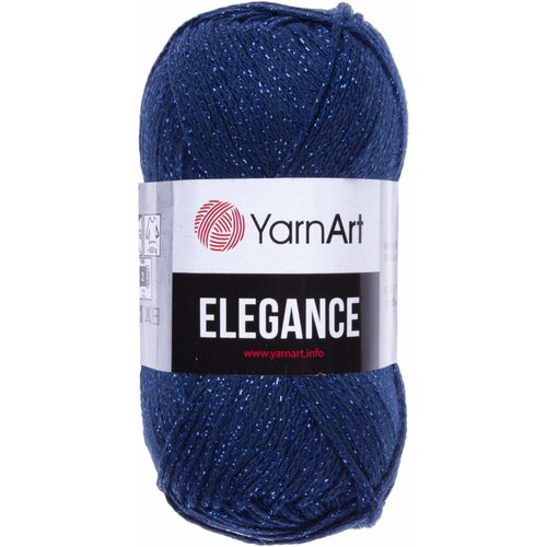 Пряжа YarnArt Elegance синий (105), 88%хлопок/12%металлик, 130м, 50г, 1шт