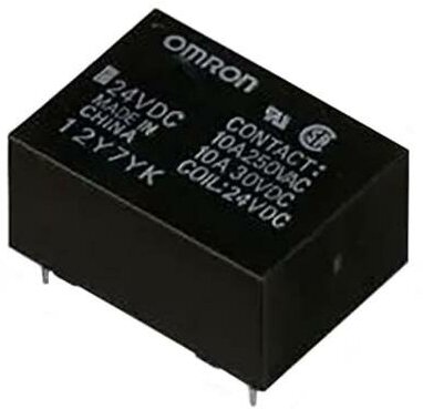 Реле OMRON G5CA-1A-E 24VDC электромагнитное, SPST-NO, Uобмотки 24ВDC, 15 A/110ВAC, 1шт