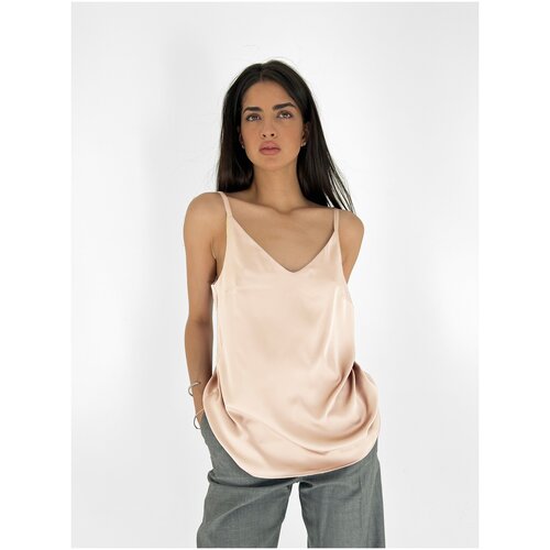 фото Топ bright fame, размер 46-48, экрю, бежевый