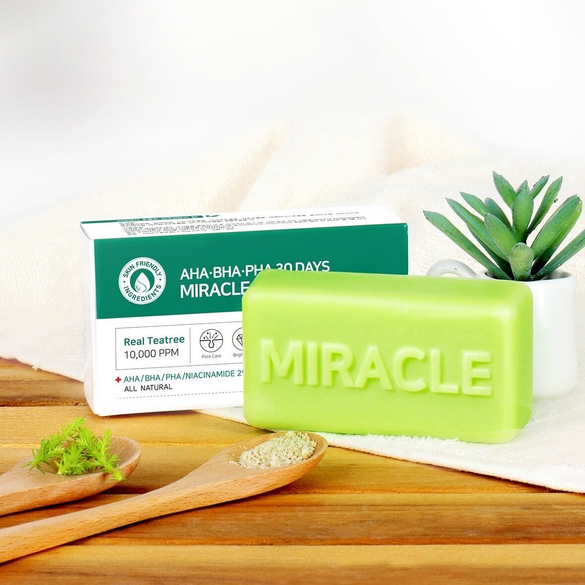 Some By Mi Очищающее мыло для проблемной кожи с кислотами AHA-BHA-PHA 30 Days Miracle Cleansing Bar, 100гр