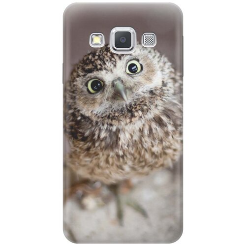 фото Cиликоновый чехол на samsung galaxy a3 / самсунг а3 с принтом "удивленная сова" gosso