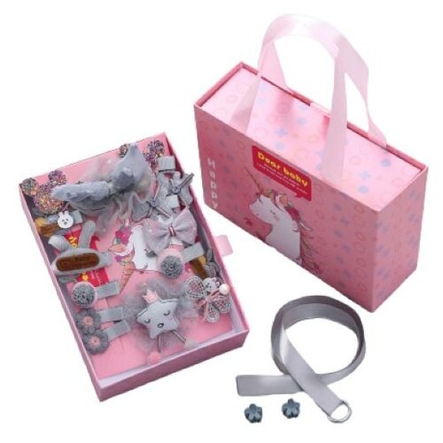 Комплект заколок для девочки 18шт. Happy