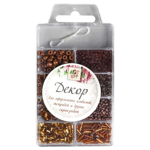 фото Арт узор набор для бисероплетения 4645720 коричневый