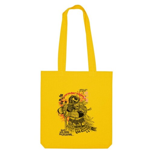 Сумка шоппер Us Basic, желтый сумка самурай джек фиолетовый