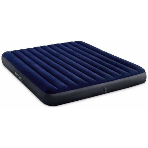 фото Надувной матрас intex classic downy airbed (64755) синий