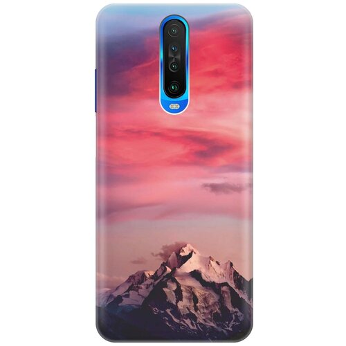 фото Cиликоновый чехол на xiaomi redmi k30 / сяоми редми к30 с принтом "горы и небо" gosso