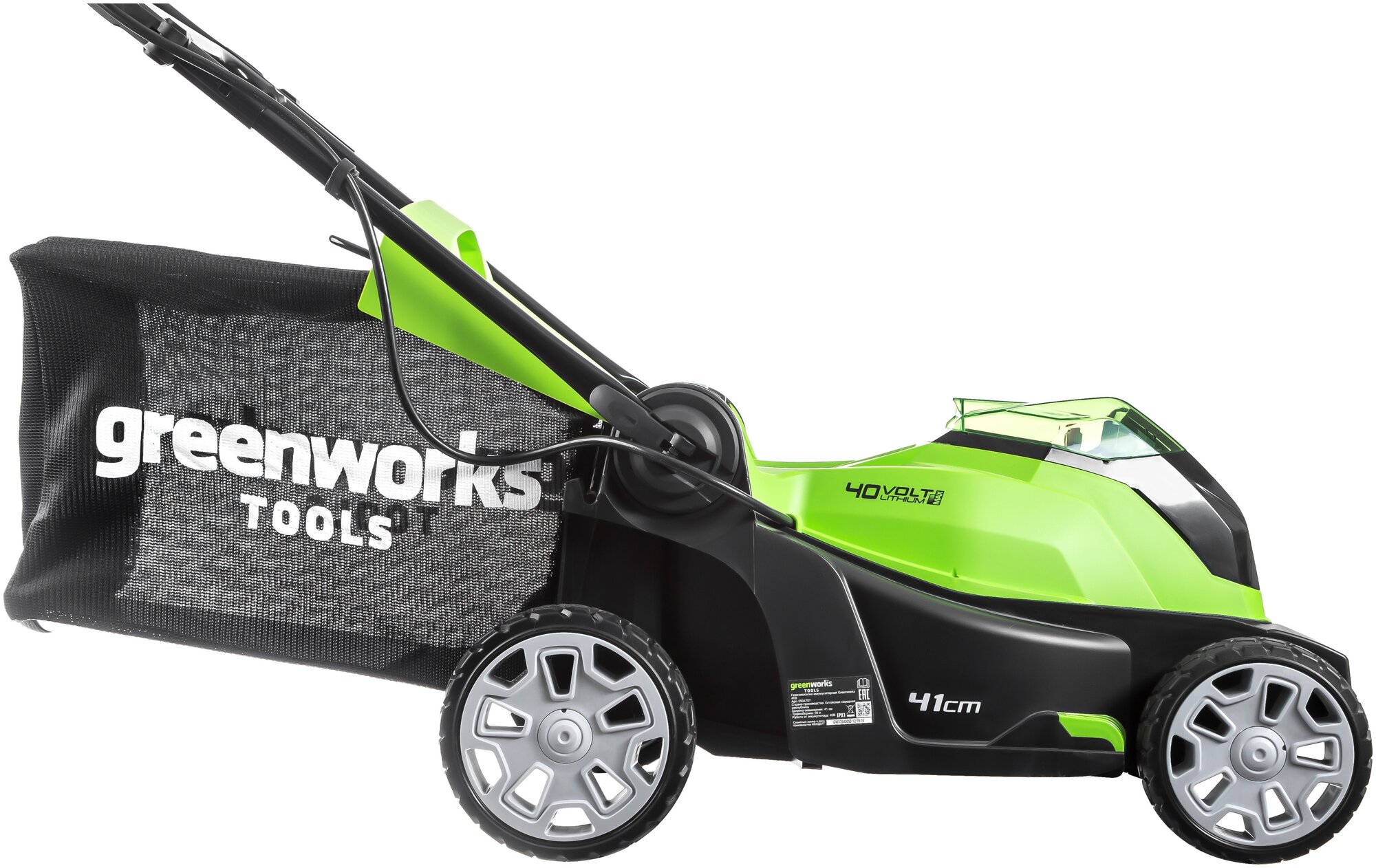 Газонокосилка аккумуляторная GreenWorks G-MAX G40LM40 40V - фотография № 3