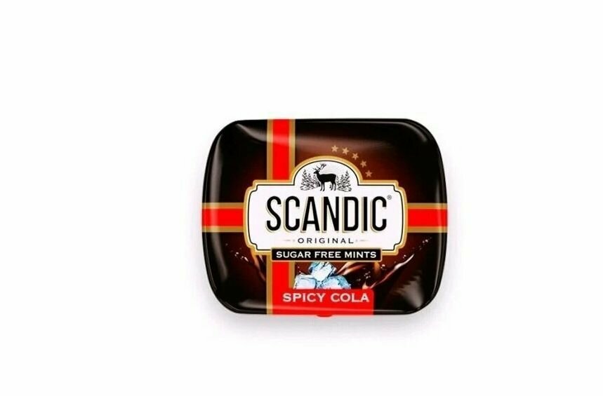 Конфеты Scandic без сахара со вкусом Кола, 1 упаковка