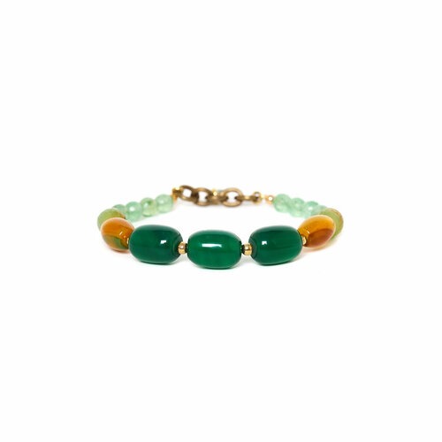 Браслет NATURE BIJOUX, размер 18 см браслет nature bijoux agate verde стрейч с агатом и жадом nb23 2 13 43270 зеленый