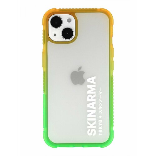 Чехол для iPhone 13 Skinarma Hade Green, противоударная пластиковая накладка с рисунком, матовый силиконовый бампер с защитой камеры