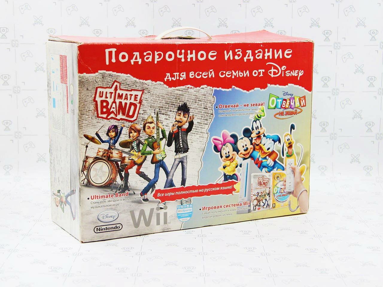 Игровая приставка Nintendo Wii [ RVL- 001 EUR ] White В коробке Б/У Подарочное издание от Disney