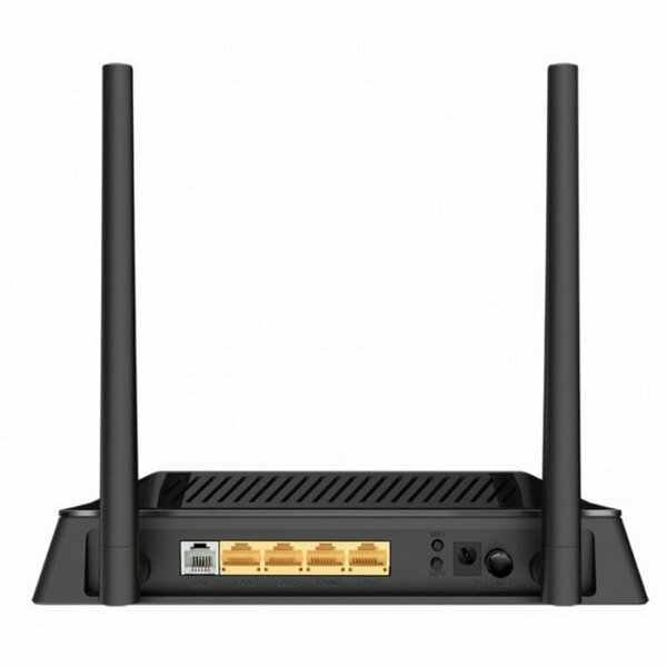 Wi-Fi роутер DSL-224/R1A, 300 Мбит/с, 4 порта 100 Мбит/с, чёрный