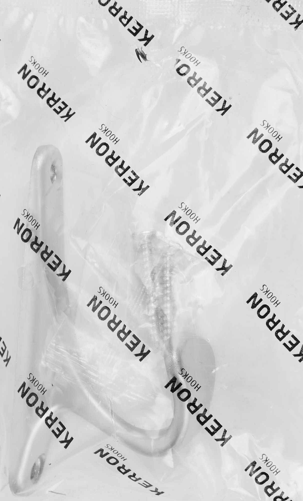 Крючок мебельный однорожковый цвет матовый хром KERRON - фото №4