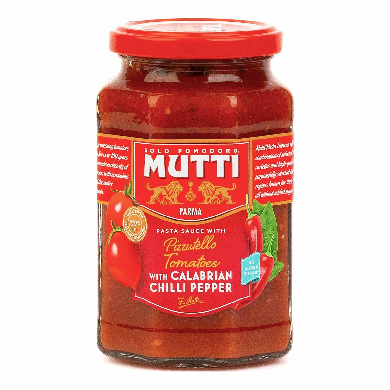 Соус Mutti томатный с перцем чили, 400г